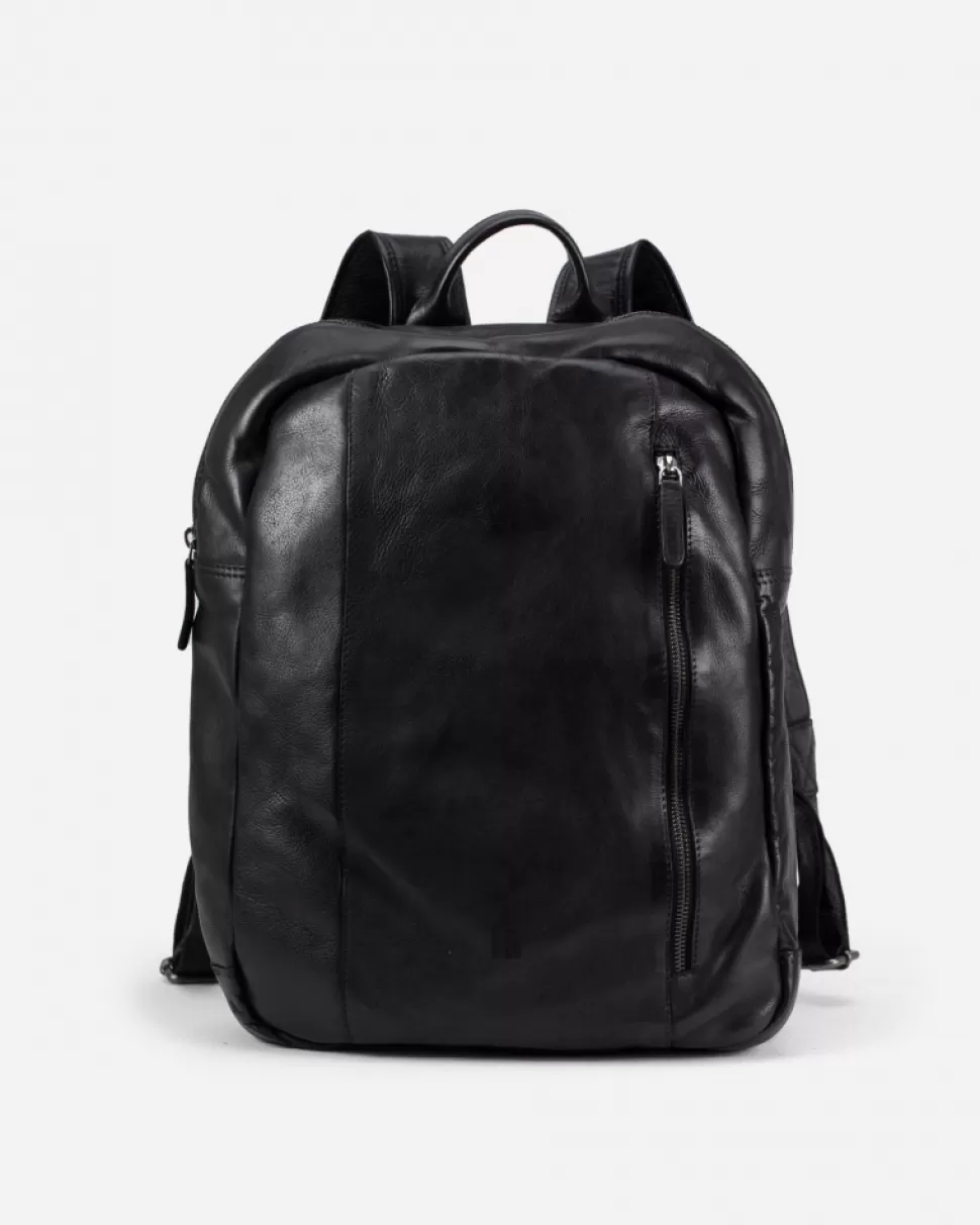 BIBA Leather Backpack Gary Black Best Sale